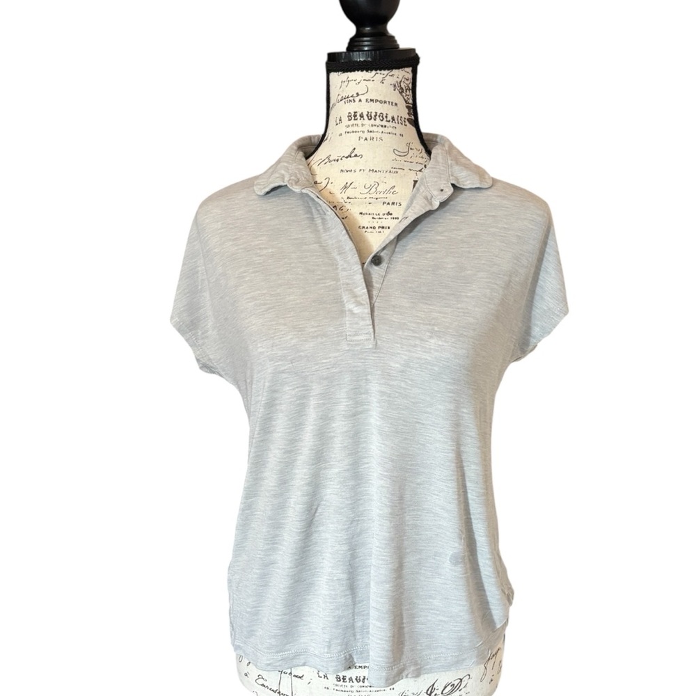 L.L. Bean Women's Light Gray Button Down Shirt